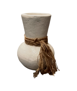 Vase white Beach M H20cm (80225)