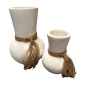 Vase white Beach M H20cm (80225)