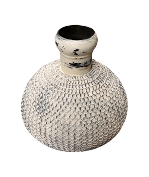 Vase mesh white  XL (80513)