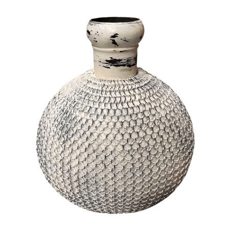 Vase mesh white  XL (80513)