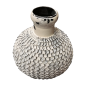 Vase mesh white M(80514)