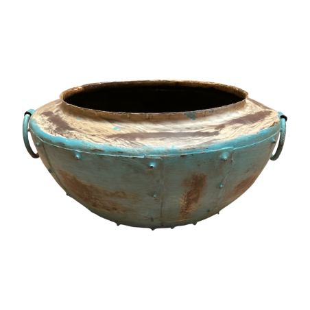 Bowlpot iron turq. D40cm (5800)