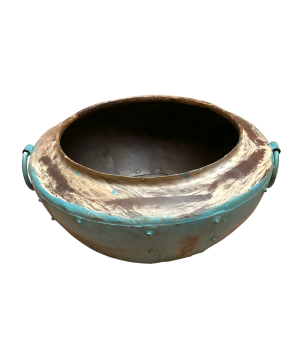 Bowlpot iron turq. D40cm (5800)