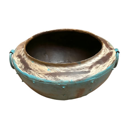 Bowlpot iron turq. D40cm (5800)
