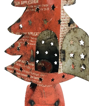 Christmas tree old iron H40cm (7757)