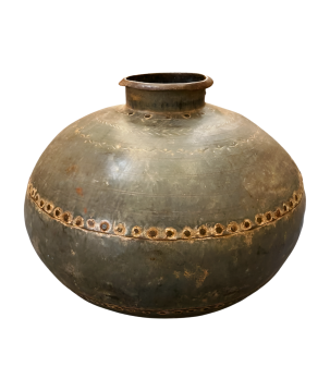 Nagouri pot old iron (7726) D35 H30cm