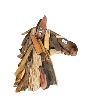 Horse head driftw. hang 50cm(80529)