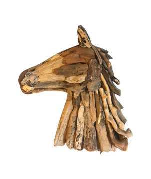 Horse head driftw. hang 50cm(80529)