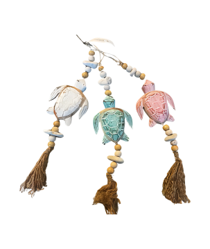 Hanging turtle beads S/3 (80625)