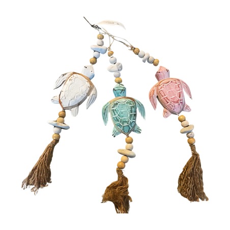 Hanging turtle beads S/3 (80625)