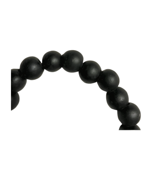 Heart beads black 40x35cm(80563)