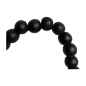 Heart beads black 25x35cm (80560)