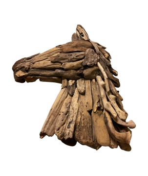 Horse head driftw. hang 50cm(80529)
