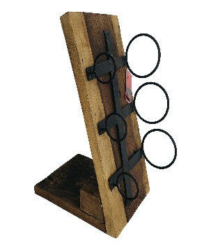 Winestand 3-bottle 26x38H43 (5452)