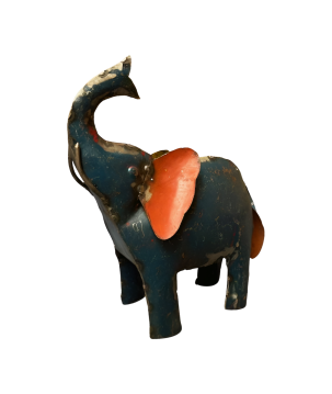 Old iron elephant 23x23cm(5181)