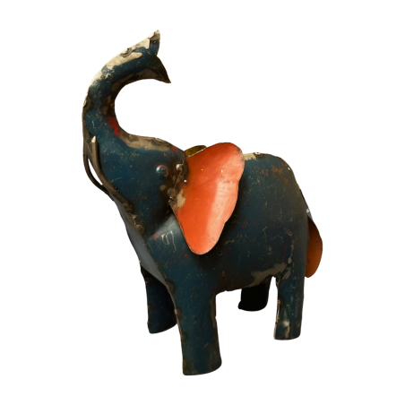 Old iron elephant 23x23cm(5181)
