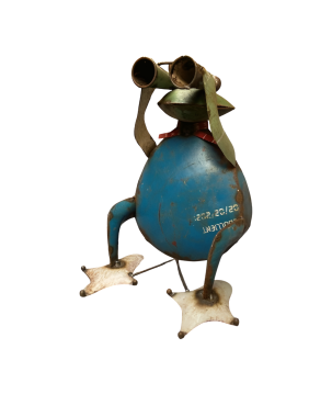 Frog sitting telescoop H28(3051)