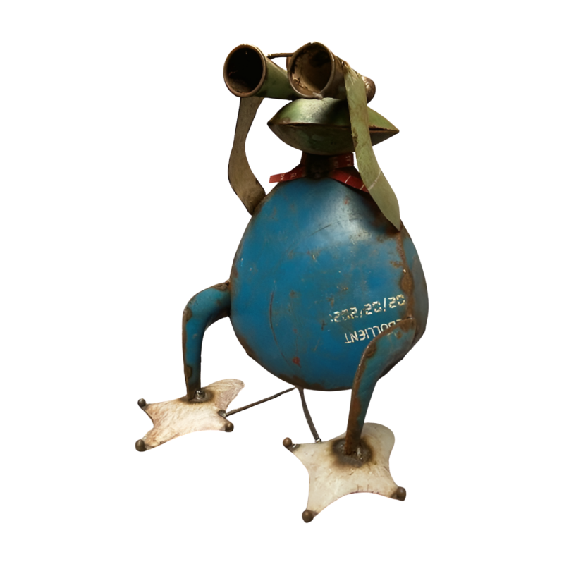 Frog sitting telescoop H28(3051)