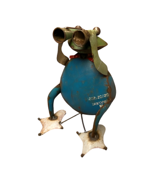 Frog sitting telescoop H28(3051)
