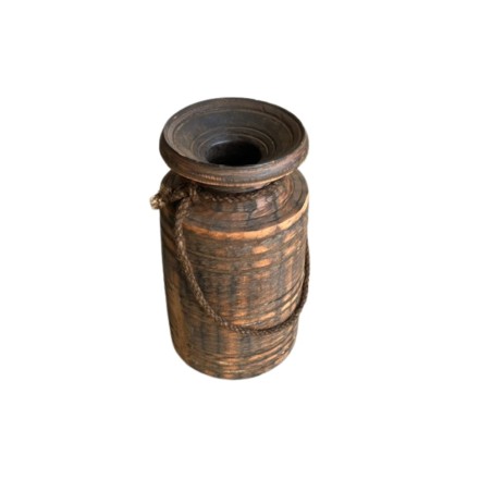 Himachal pot S with rope(7916)