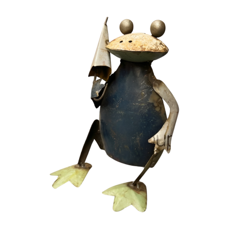Frog sitting S umbrella