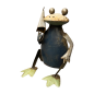 Frog sitting S umbrella H18cm(5772)