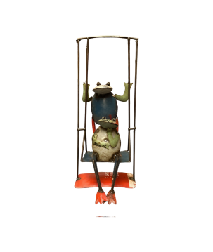 Two frogs on swing (80146)