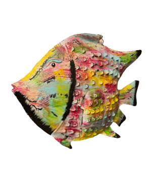 Iron big fish Picasso 85x17x67cm (5244)