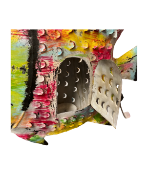 Iron big fish Picasso 85x17x67cm (5244)