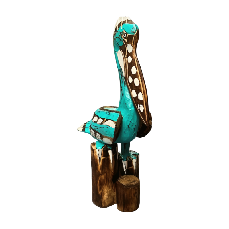 Pelican on pole turq. 55cm (3927)