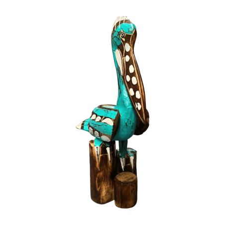 Pelican on pole turq. 55cm (3927)