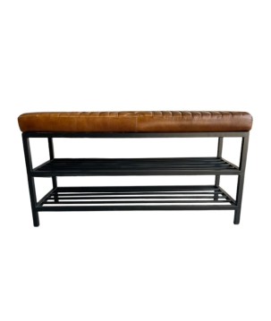 Bench leather  90x31H47cm(3564)