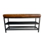 Bench leather 90x31H47cm(3564)