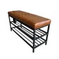 Bench leather 90x31H47cm(3564)