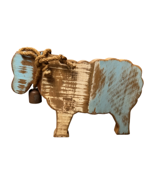 Sheep old wood w. bell (5807)
