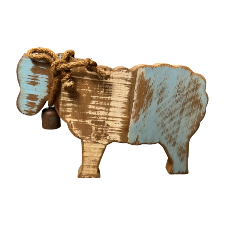 Sheep old wood w. bell (5807)