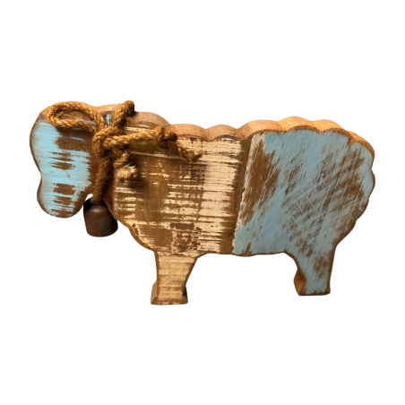 Sheep old wood w. bell (5807)