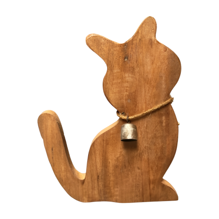 Cat old wood M H36cm (5815)