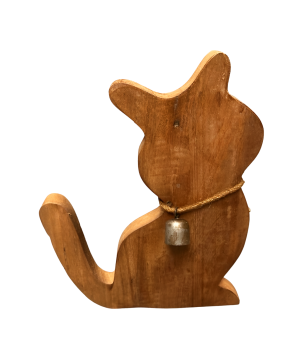 Cat old wood M H36cm (5815)