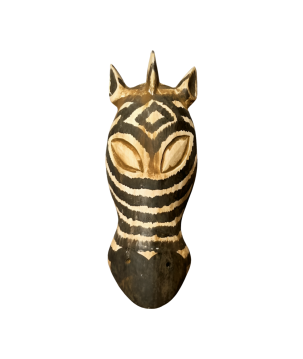 Zebra mask wood 50cm