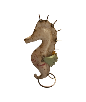 Seahorse old iron, different colours  21x46cm (7759)