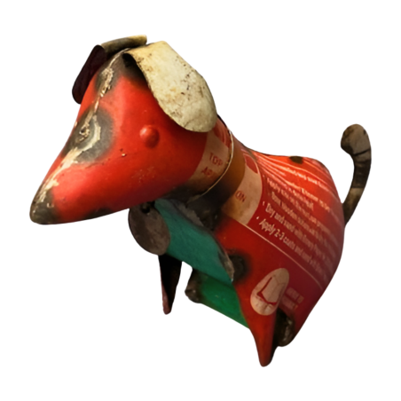 Iron dog sitting 24x18cm (7663)