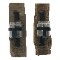Wall candleholder glass on wood+/- 13 H45cm (5451)