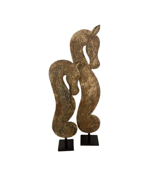 Seahorse antiq.85cm (3558)