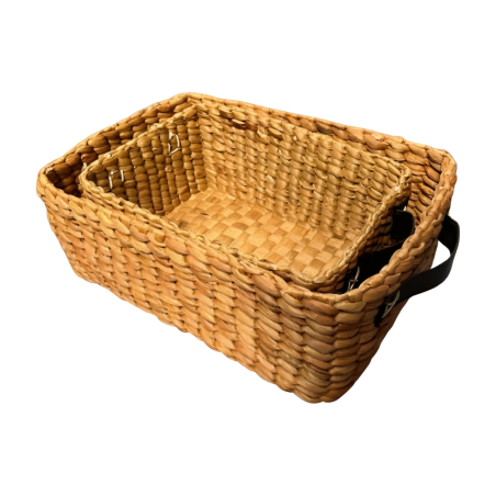 Basket w. handle S/2(3664)