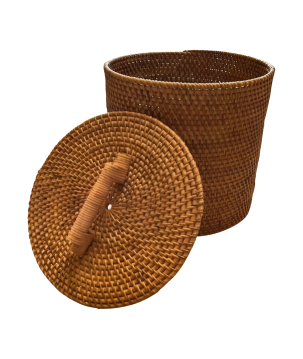 Storage pot rattan L (80066)