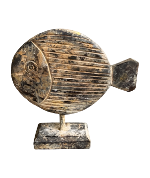 Fish antiek M 28x30cm (5908)
