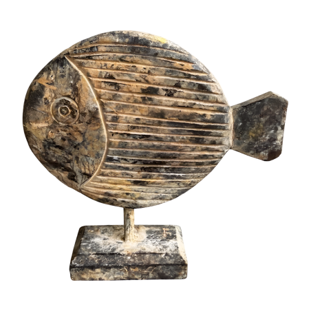 Fish antiek M 28x30cm (5908)