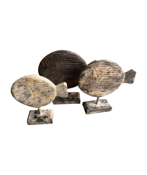 Fish antiek M 28x30cm (5908)