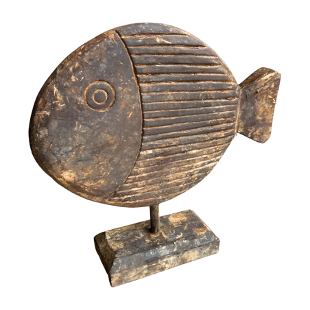 Fish antiek L 30x35cm(5909)